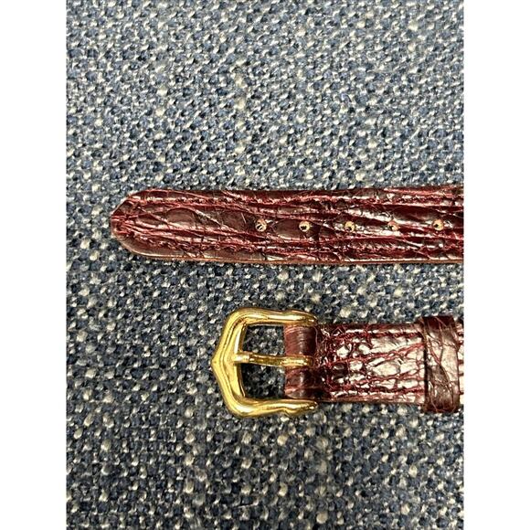 Raymond Weil 16mm Veritable Red Brown Crocodile Leather Watch Band France main image 6